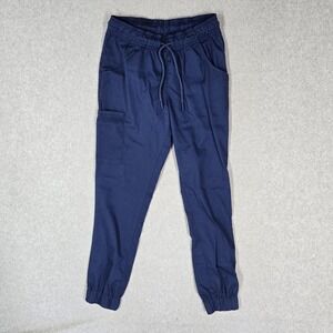 Jaanuu Women Scrub Pants XS Blue Cargo Pants Jogger J95094